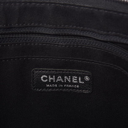 Chanel Grained Vegetal Calfskin Urban Shopping Tote Black 6 of 9