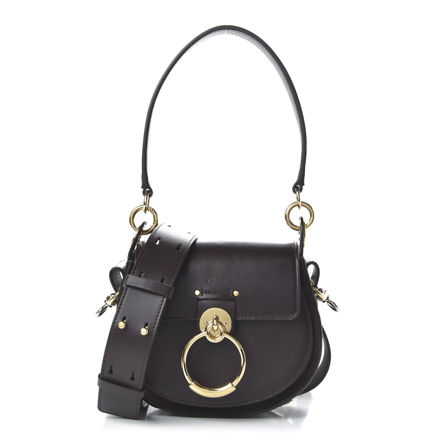 Chloe Calfskin Small Tess Bag Black Raisin 1 of 9