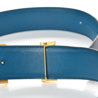 Hermes Epsom Tadelakt 42mm Constance 2 Belt 85 Bleu Izmir Bleu Sapphire 4 of 8