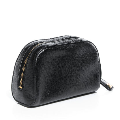 Chanel Grained Calfskin Vanity Cosmetic Case Black 3 of 7