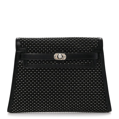Hermes Crinoline Kelly Crutch Clutch Black 1 of 9