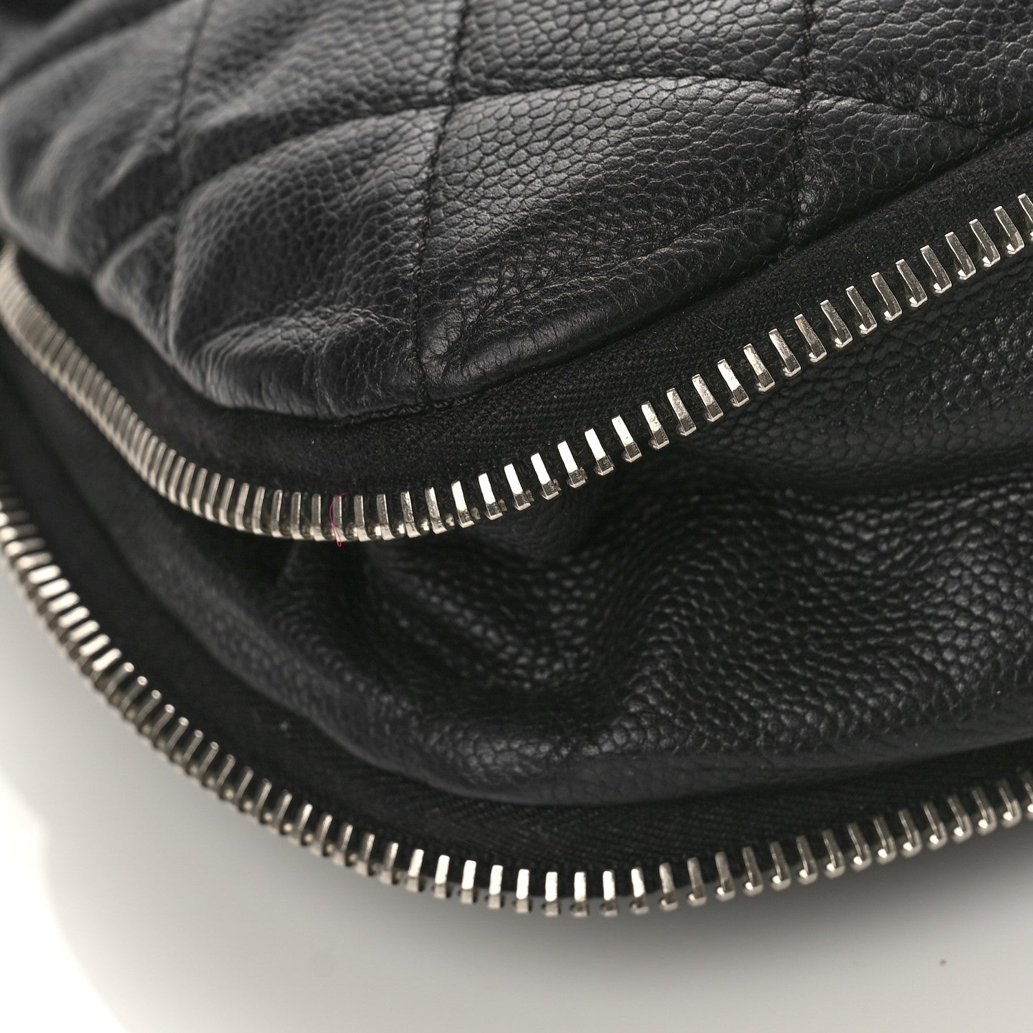 Chanel Caviar Quilted Expandable Zip Shoulder Bag Black 8 of 12