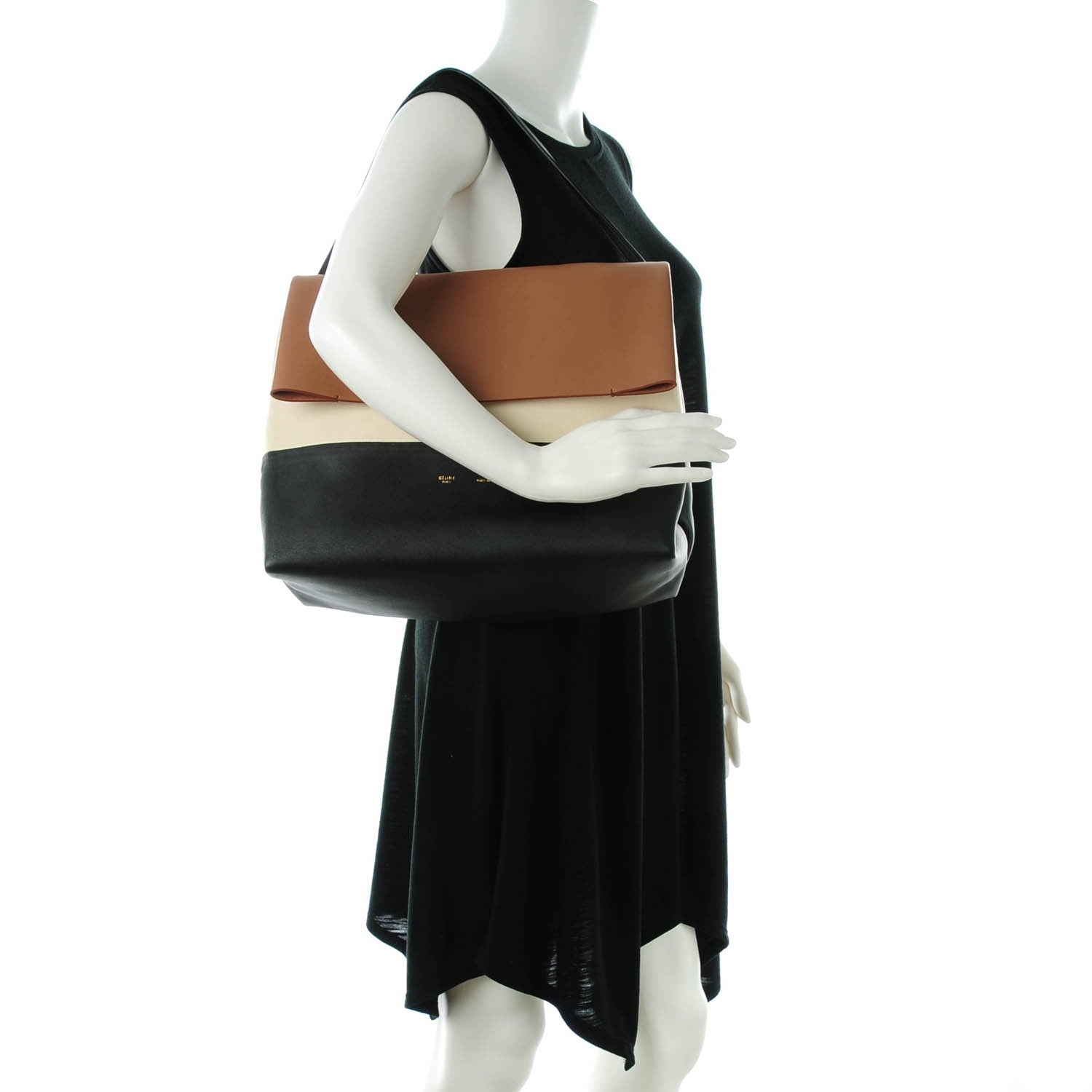Celine Calfskin All Soft Shoulder Bag Tan 2 of 10