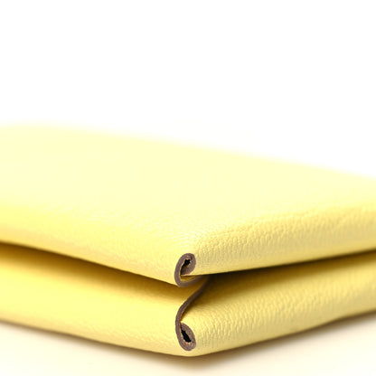 Hermes Chevre Mysore Calvi Card Case Limoncello 12 of 13