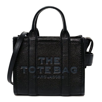 Marc Jacobs Grained Calfskin Micro The Tote Bag Black 1 of 10