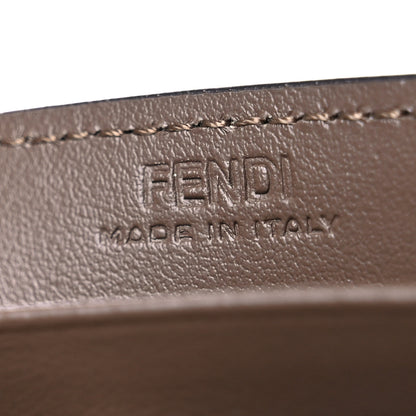 Fendi Vitello Soft F is Fendi Bi-Color FF 1974 Embossed Continental Envelope Wallet On Chain Maya Black 5 of 9