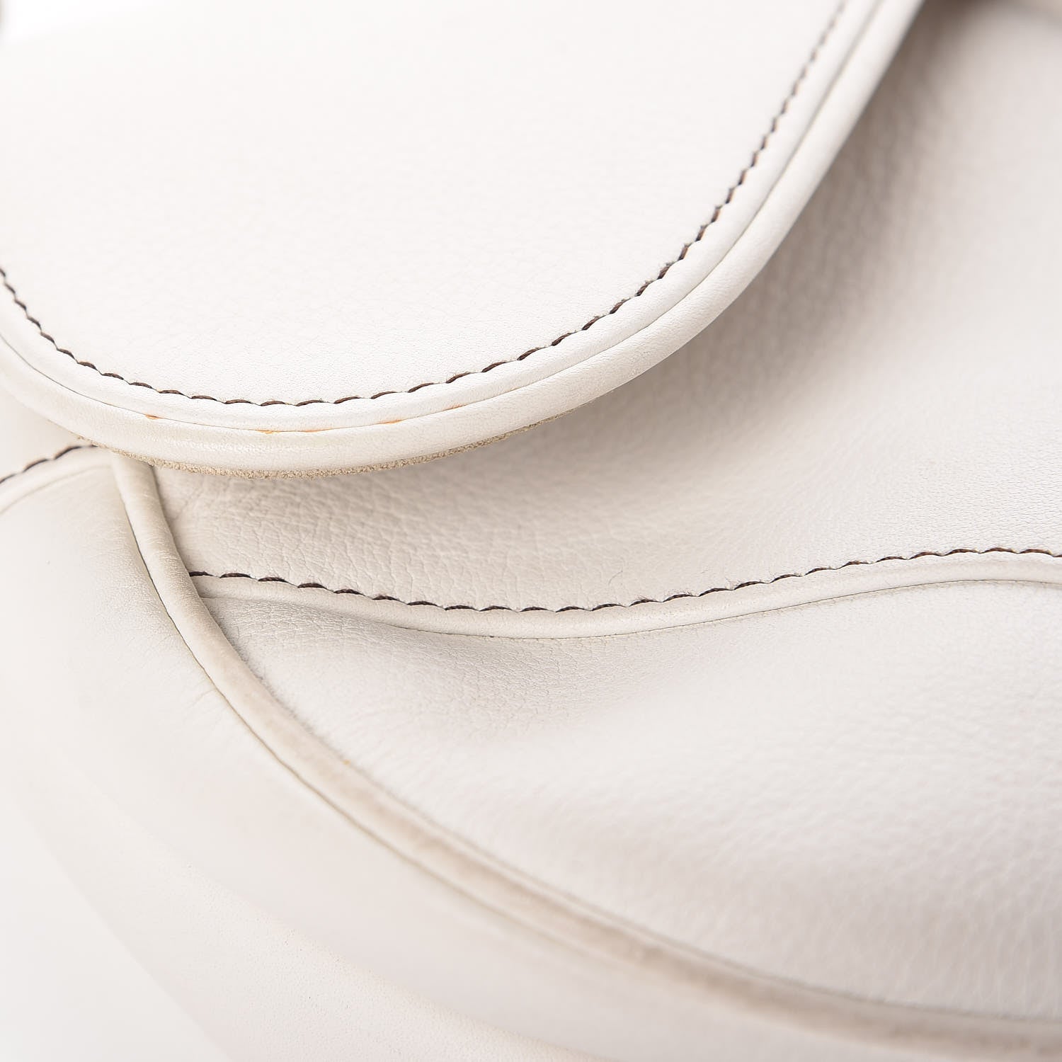 Christian Dior Calfskin Saddle Bag White 12 of 18