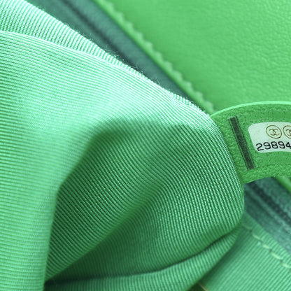 Chanel Lambskin Quilted Large 19 Flap Green 6 of 10