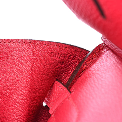 Hermes Taurillon Clemence Birkin 30 Rose Extreme 18 of 29