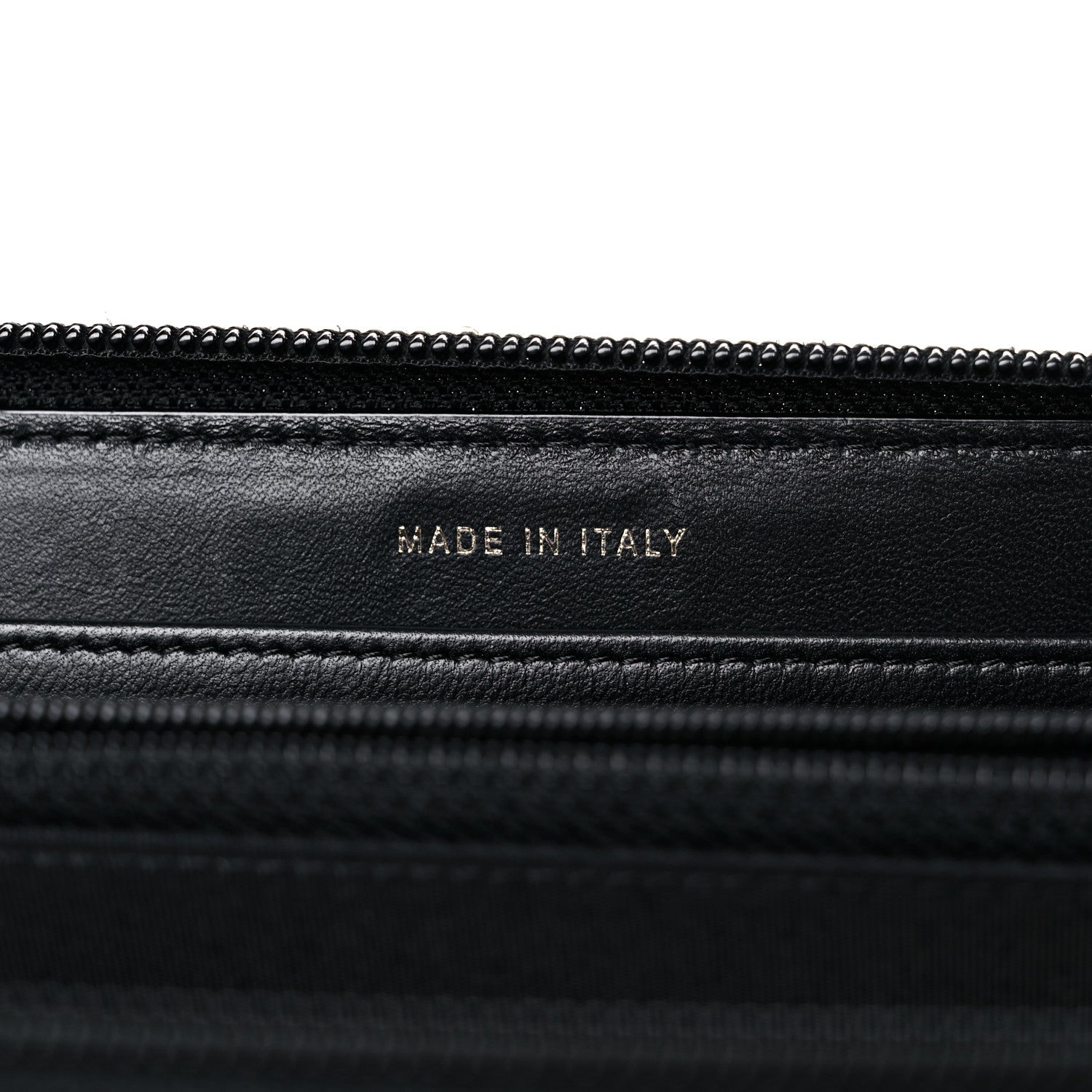 Chanel Lambskin Quilted Boy Zip Around Wallet Black 7 of 16