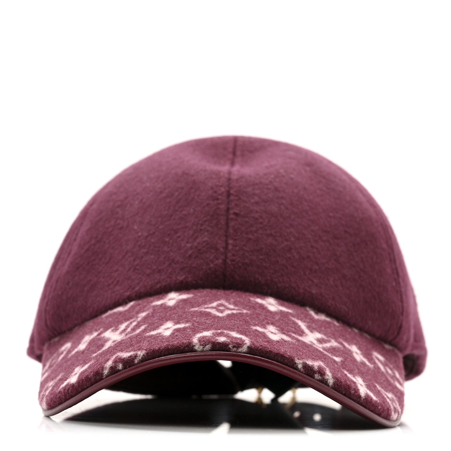 Wool Silk Monogram Endless Cap L Bordeaux