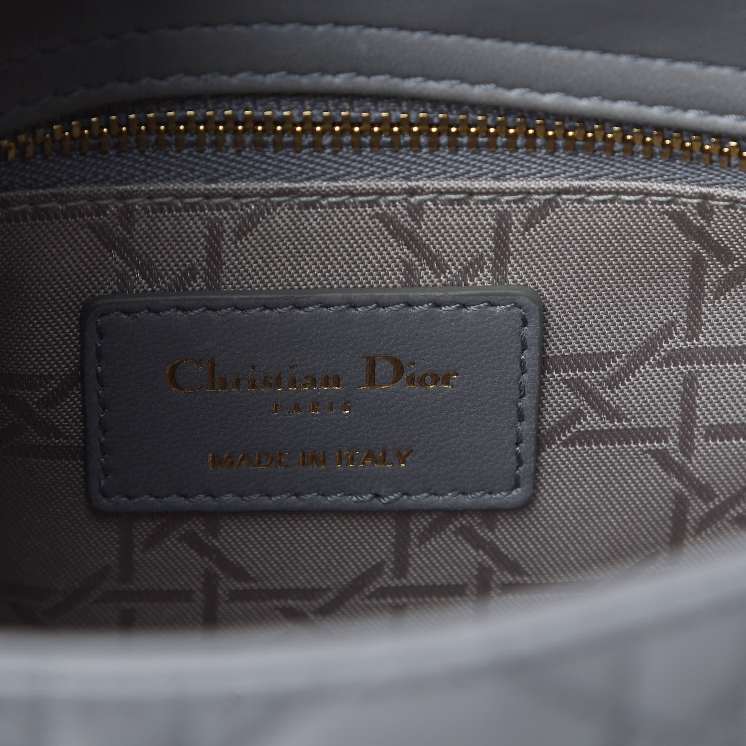 Christian Dior Lambskin Cannage Small My ABCDior Lady Dior Grey 8 of 8