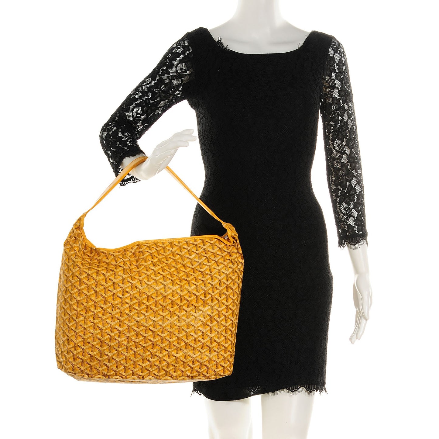 Goyardine Fidji Zip Hobo Yellow