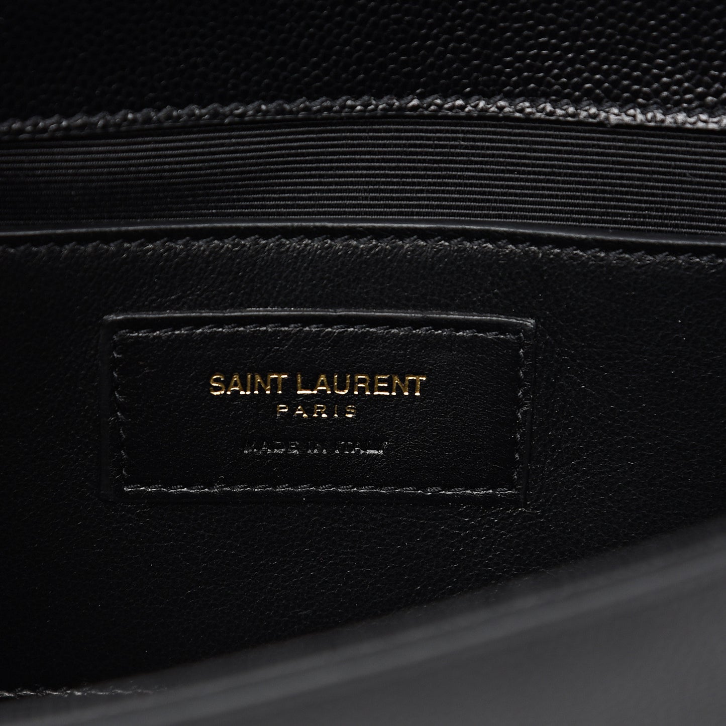 Grain De Poudre Classic Monogram Kate Clutch Black