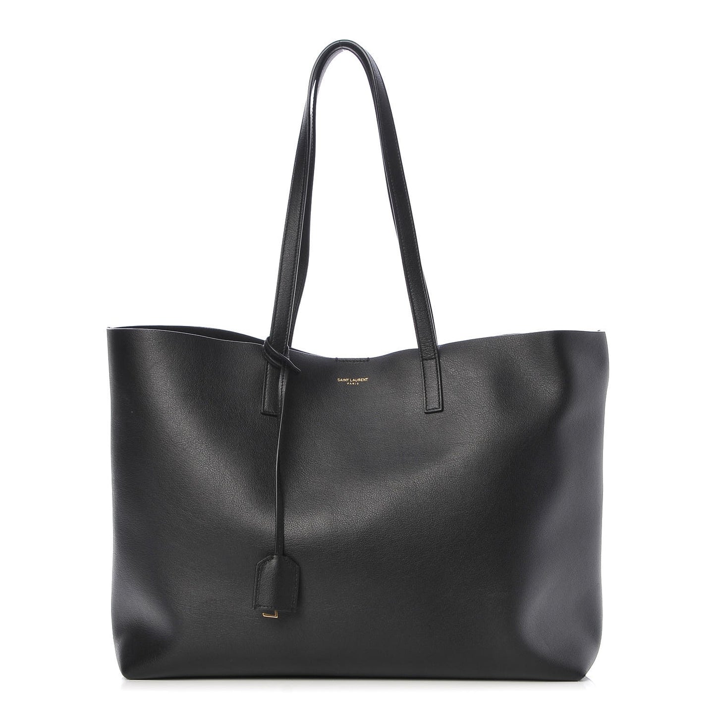 Calfskin Large Shopping Tote Black
