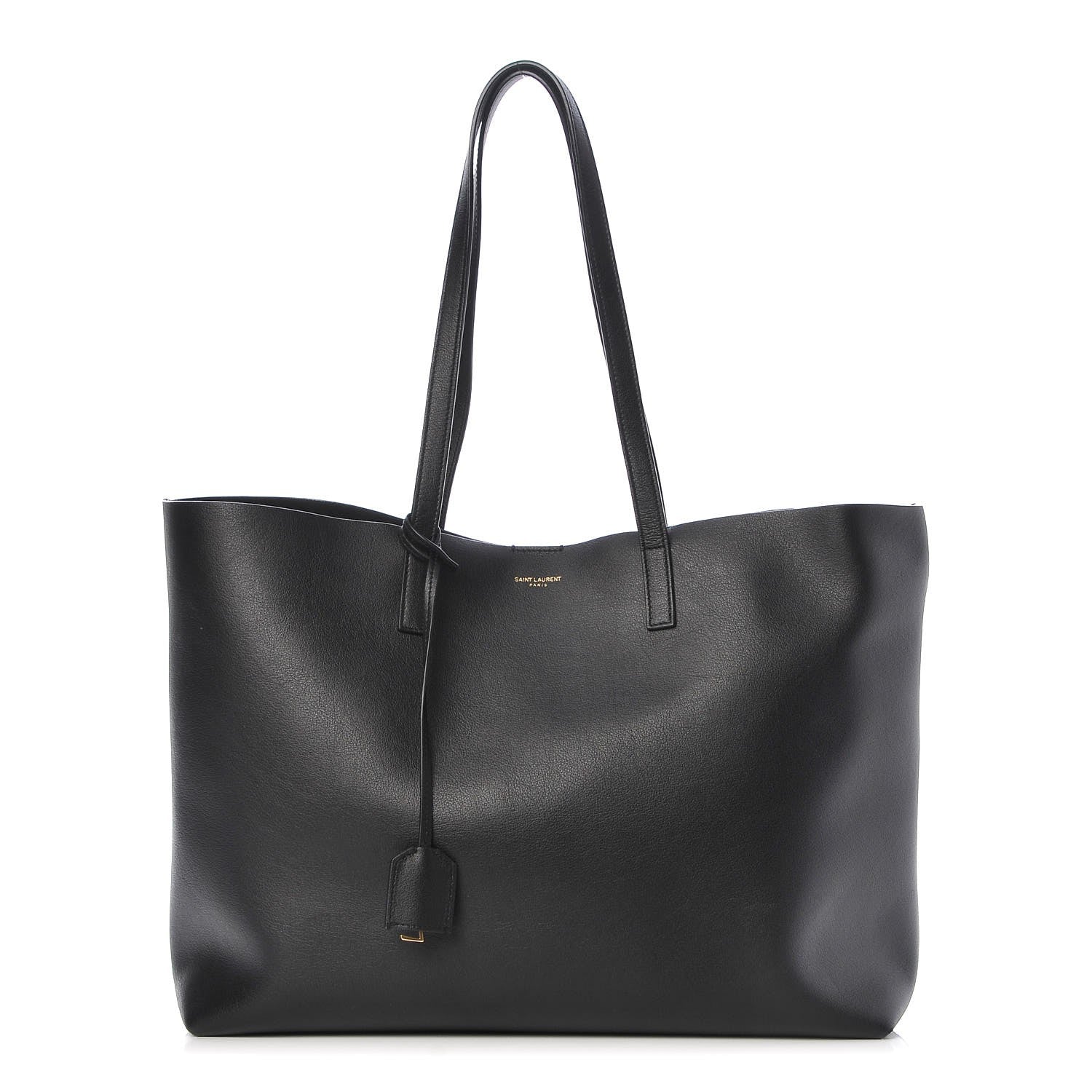 Saint Laurent Calfskin Large Shopping Tote Black 3 of 12