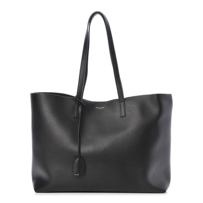 Saint Laurent Calfskin Large Shopping Tote Black 3 of 12