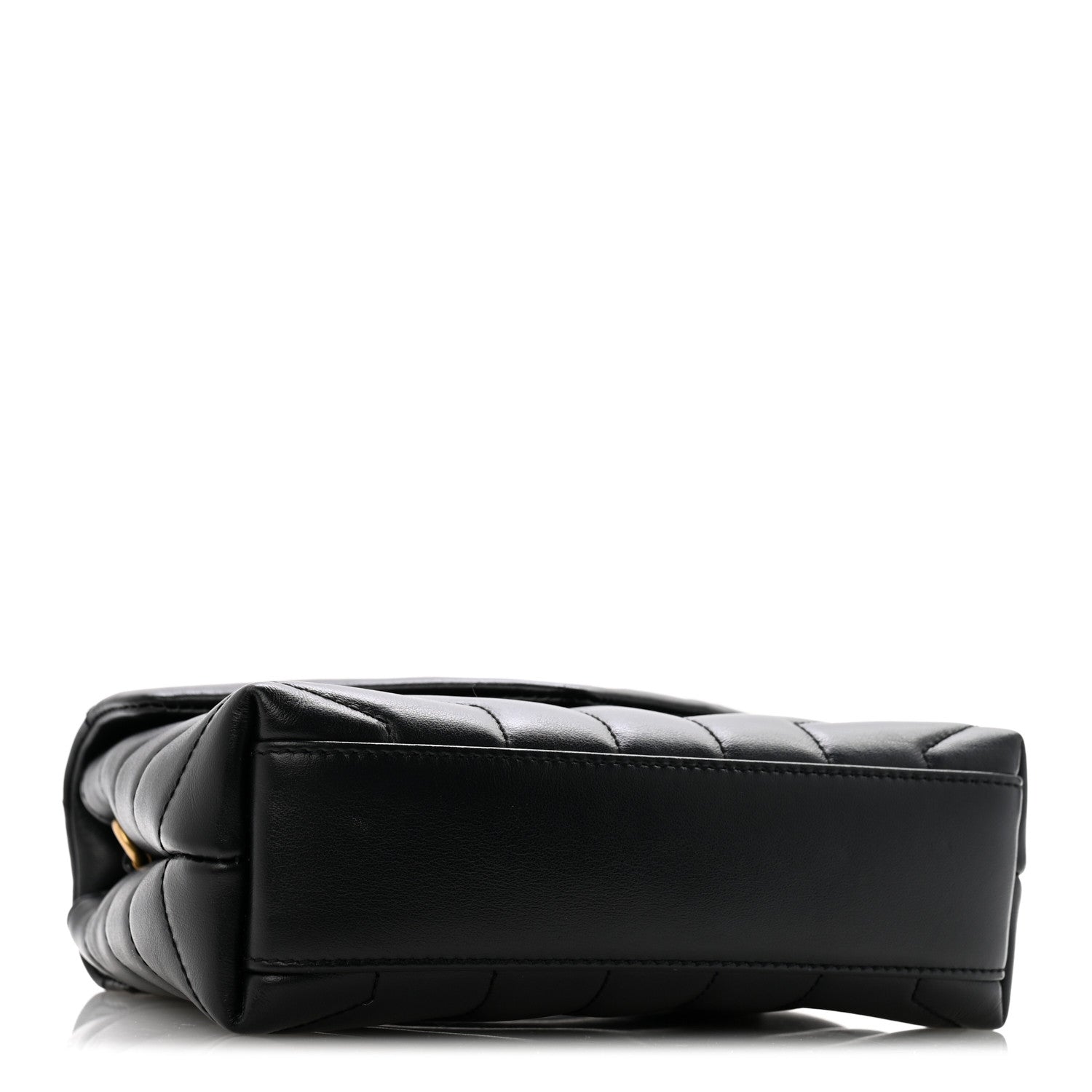 Saint Laurent Calfskin Y Quilted Monogram Toy Loulou Crossbody Bag Black 4 of 11