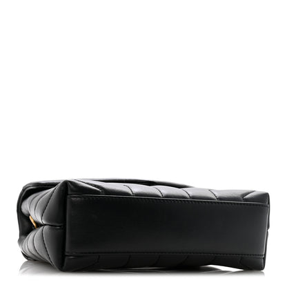 Saint Laurent Calfskin Y Quilted Monogram Toy Loulou Crossbody Bag Black 4 of 11