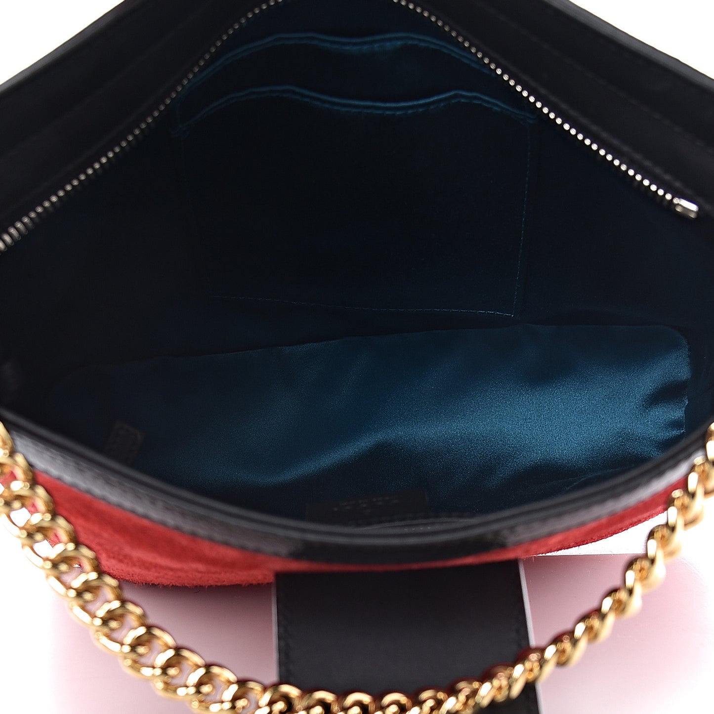 Suede Patent Medium Dionysus Bucket Bag Red