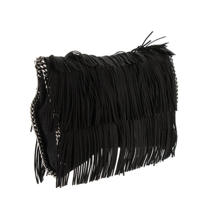 Stella McCartney Eco Suede Fringe Small Falabella Tote Black 3 of 8