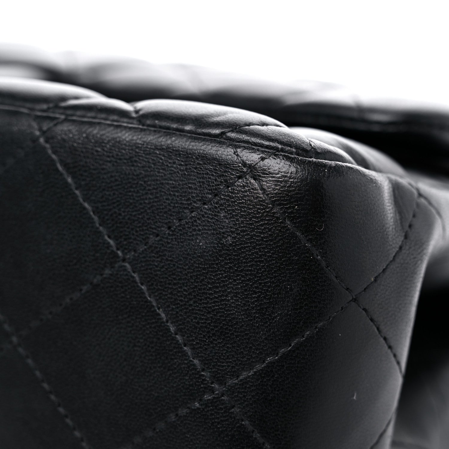 Chanel Lambskin Quilted Jumbo Double Flap Black 10 of 11