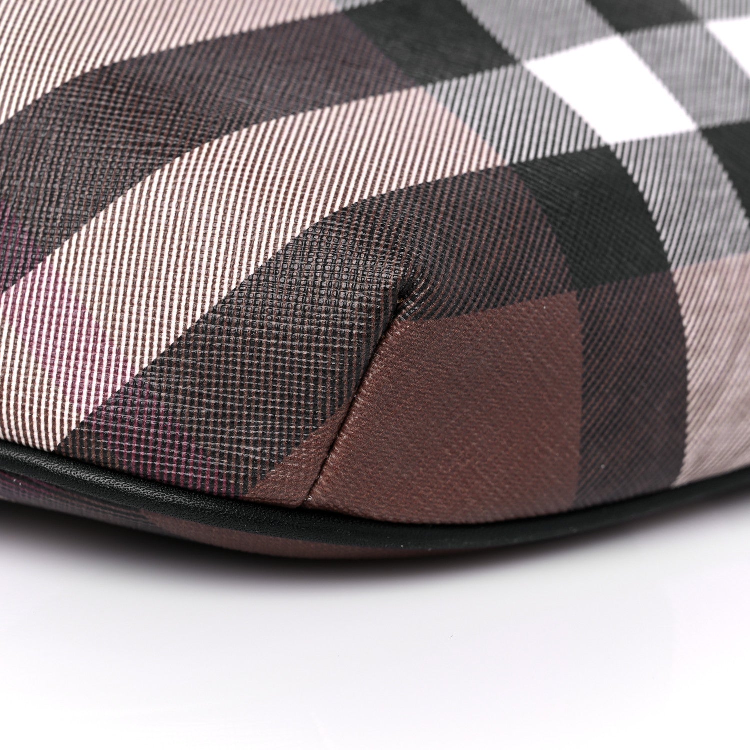 Burberry E-canvas Check Bum Bag Dark Birch Brown 9 of 14