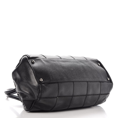 Chanel Caviar Square Stitched Medium Tote Black 4 of 16