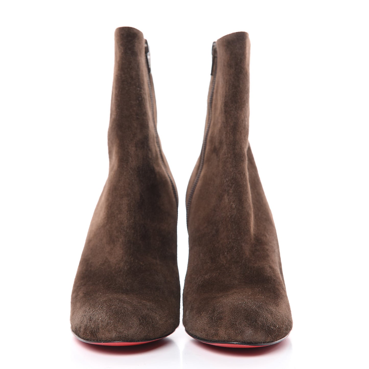 Veau Velours Miss Tack Booty 85 Ankle Boots 38 Coffee