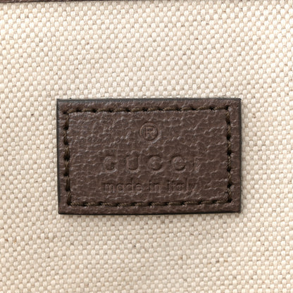Gucci GG Supreme Monogram Textured Calfskin Small Ophidia Shoulder Tote Bag Beige Ebony New Acero 6 of 12