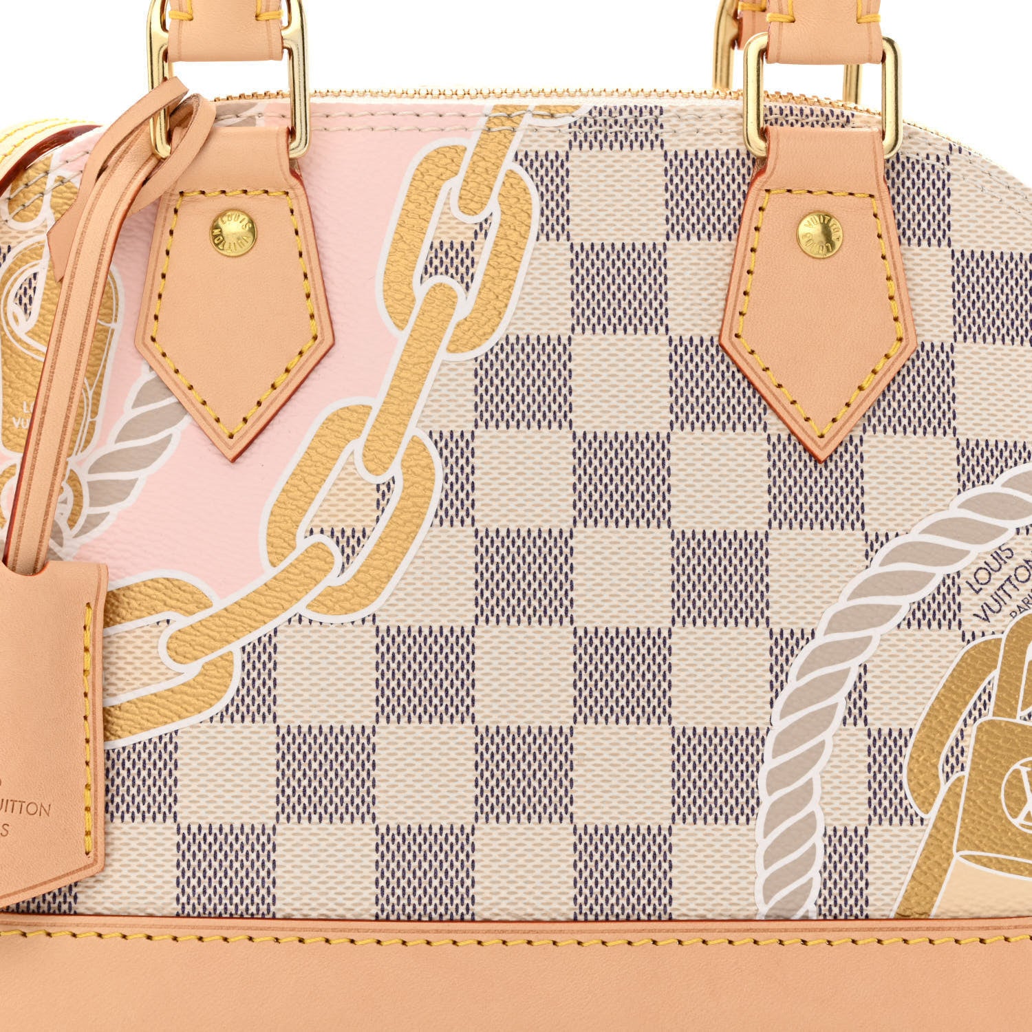 Louis Vuitton Damier Azur Nautical Alma BB 7 of 9