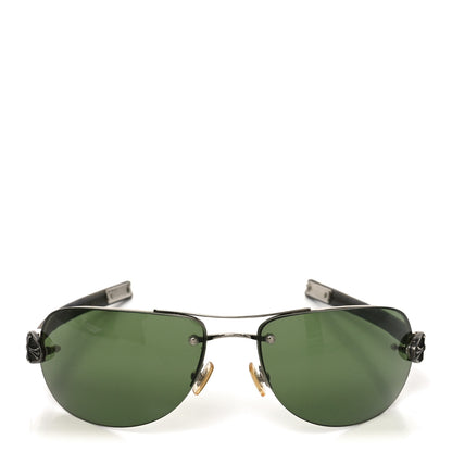 Chrome Hearts Calfskin Camo Aviator Fck You Sunglasses Green 2 of 5