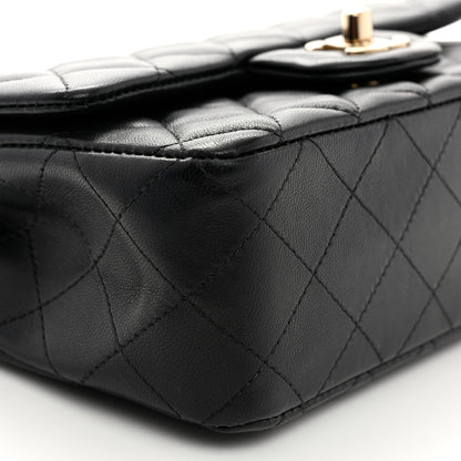 Chanel Lambskin Quilted Mini Rectangular Flap Black 9 of 10