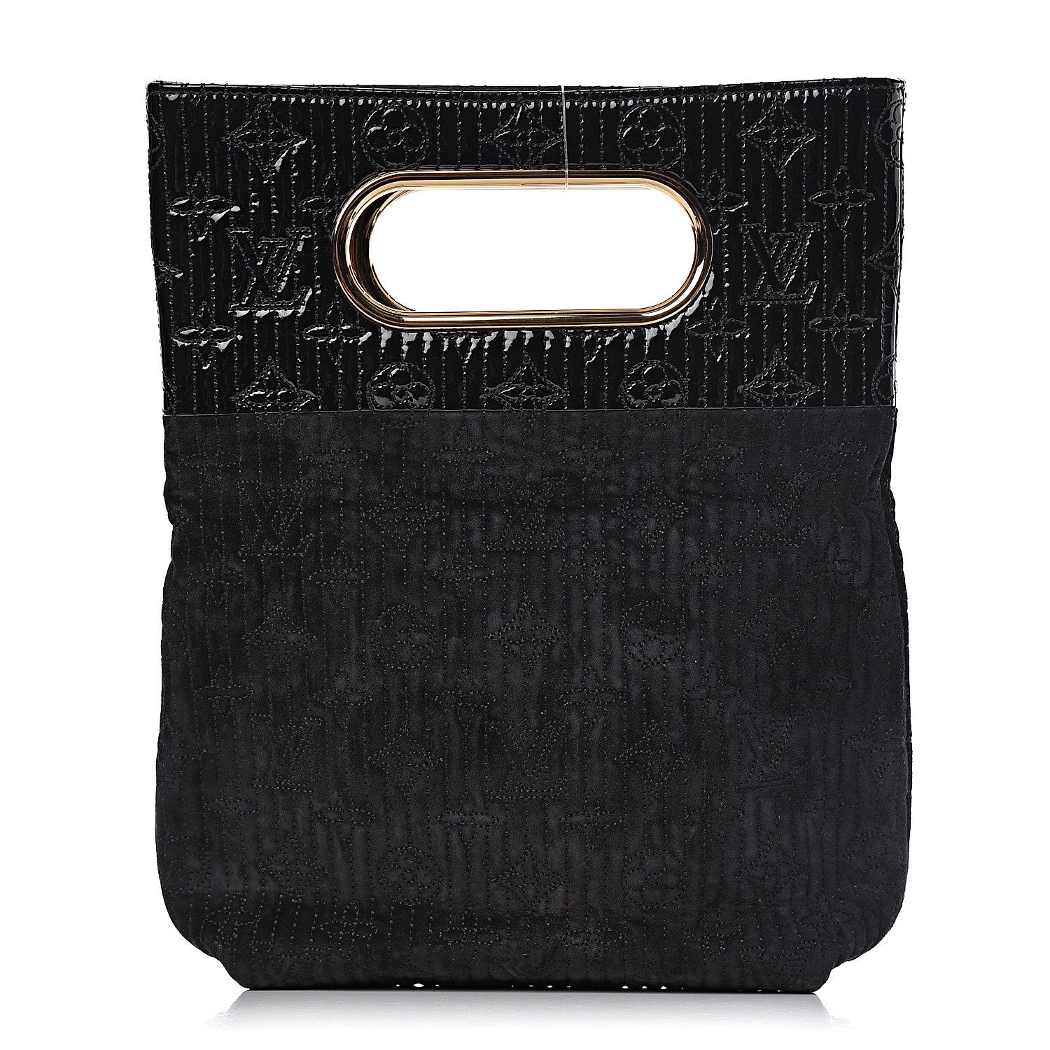 Louis Vuitton Suede Monogram Motard Afterdark Clutch Black 3 of 13