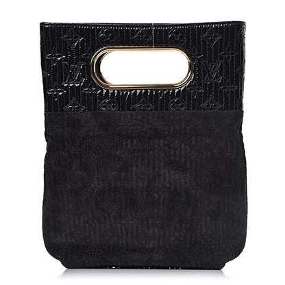 Louis Vuitton Suede Monogram Motard Afterdark Clutch Black 3 of 13