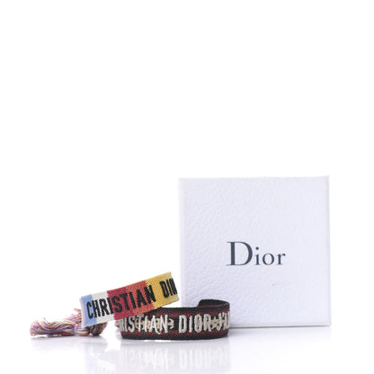 Christian Dior Woven Cotton J'Adior Friendship Bracelet Set Multicolor 4 of 4