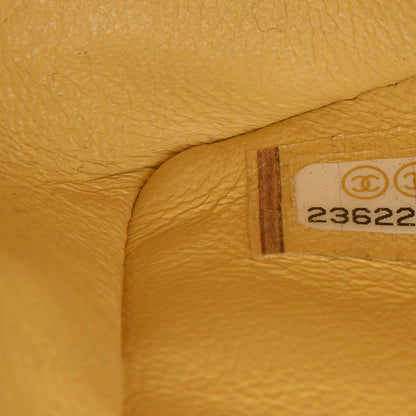 Chanel Lambskin Quilted Tri-Color Mini Rectangular Flap Orange Yellow Pink 7 of 9