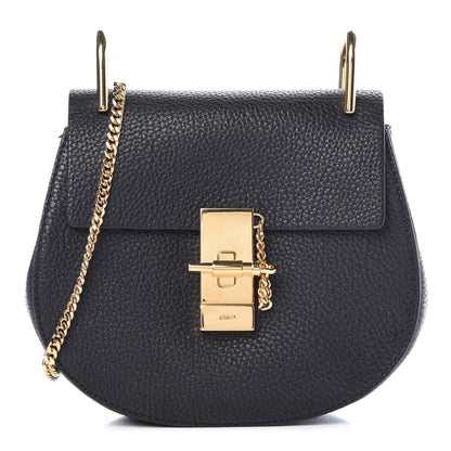 Chloe Grained Lambskin Mini Drew Shoulder Bag Black 1 of 6