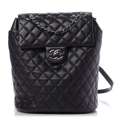 Chanel Lambskin Quilted Small Urban Spirit Backpack Black 1 of 10