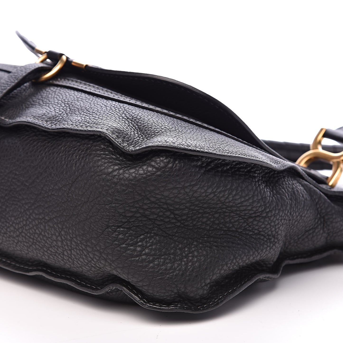 Calfskin Medium Marcie Satchel Black