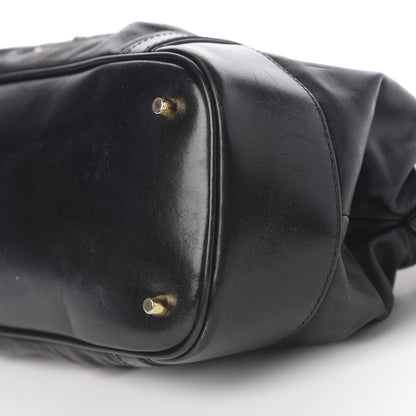Burberry Smooth Calfskin Satchel Black 10 of 12