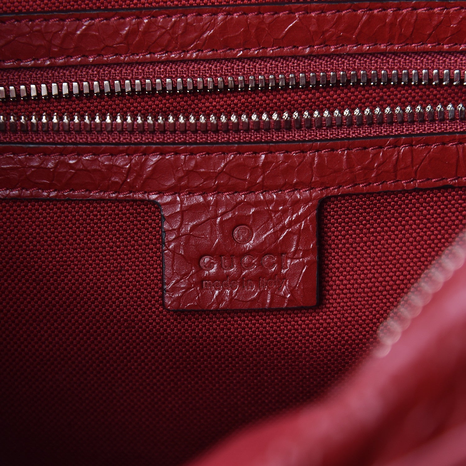 Gucci Fluffy Calfskin Morpheus Shoulder Bag Rosso 7 of 10