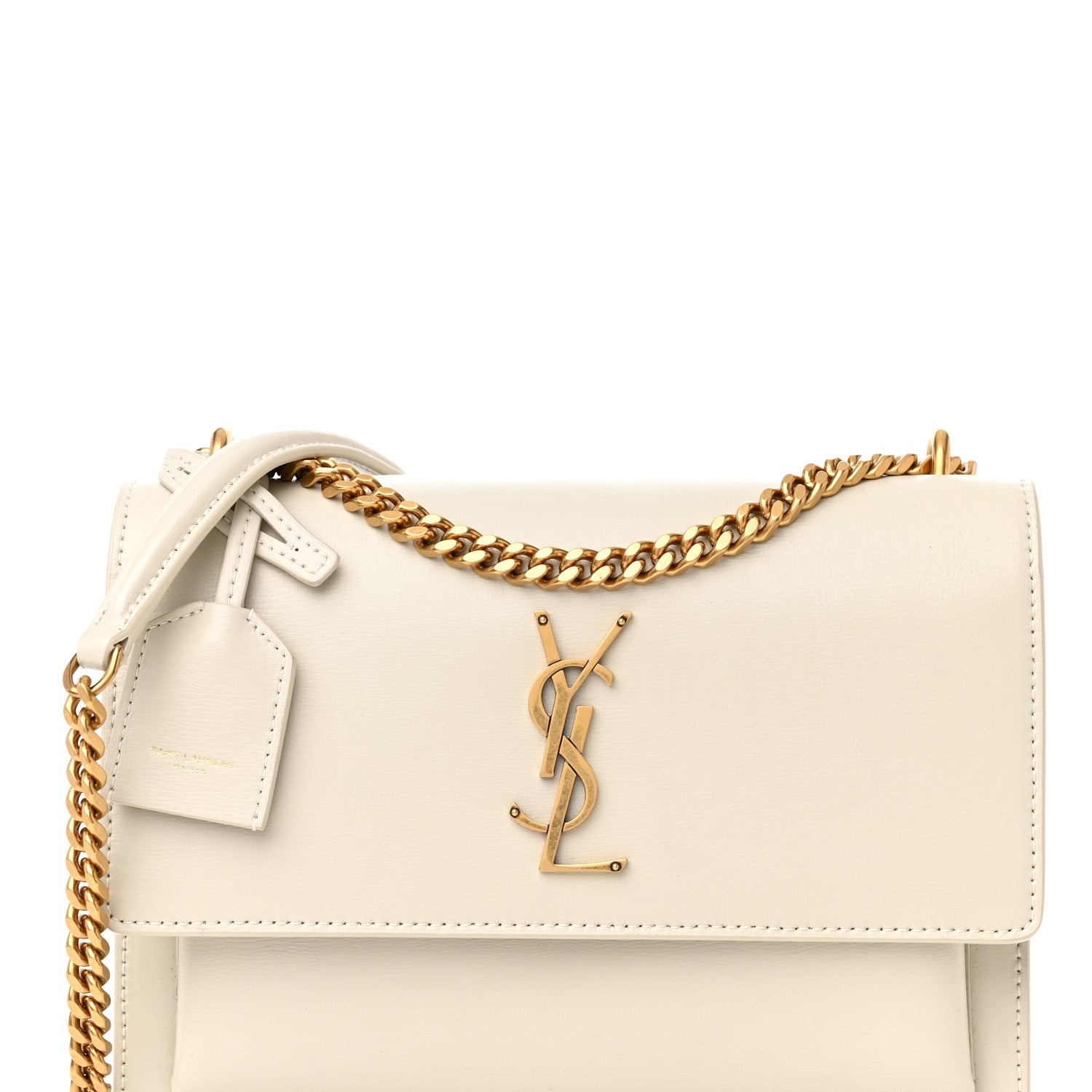 Saint Laurent Calfskin Medium Monogram Sunset Crema Soft 7 of 12