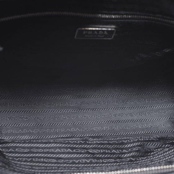 Tessuto Nylon Leather Travel Tote Lino Black