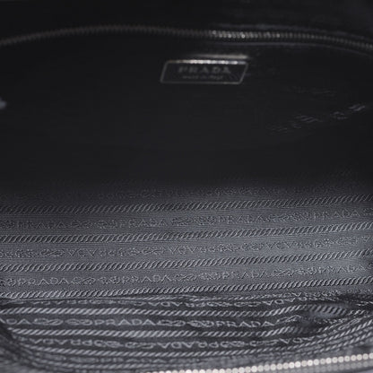 Prada Tessuto Nylon Leather Travel Tote Lino Black 5 of 7