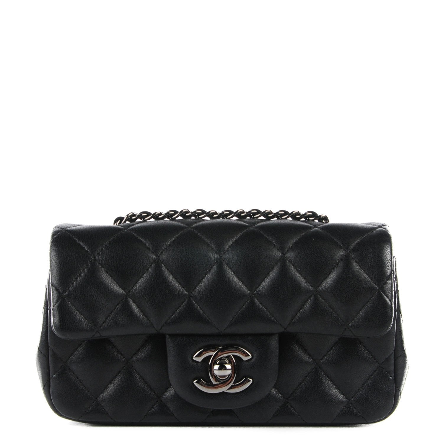 Chanel Lambskin Quilted Extra Mini Flap Black 1 of 9