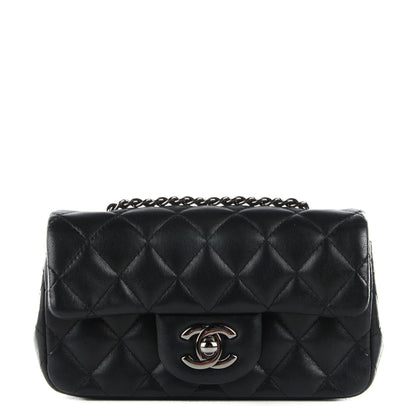 Chanel Lambskin Quilted Extra Mini Flap Black 1 of 9
