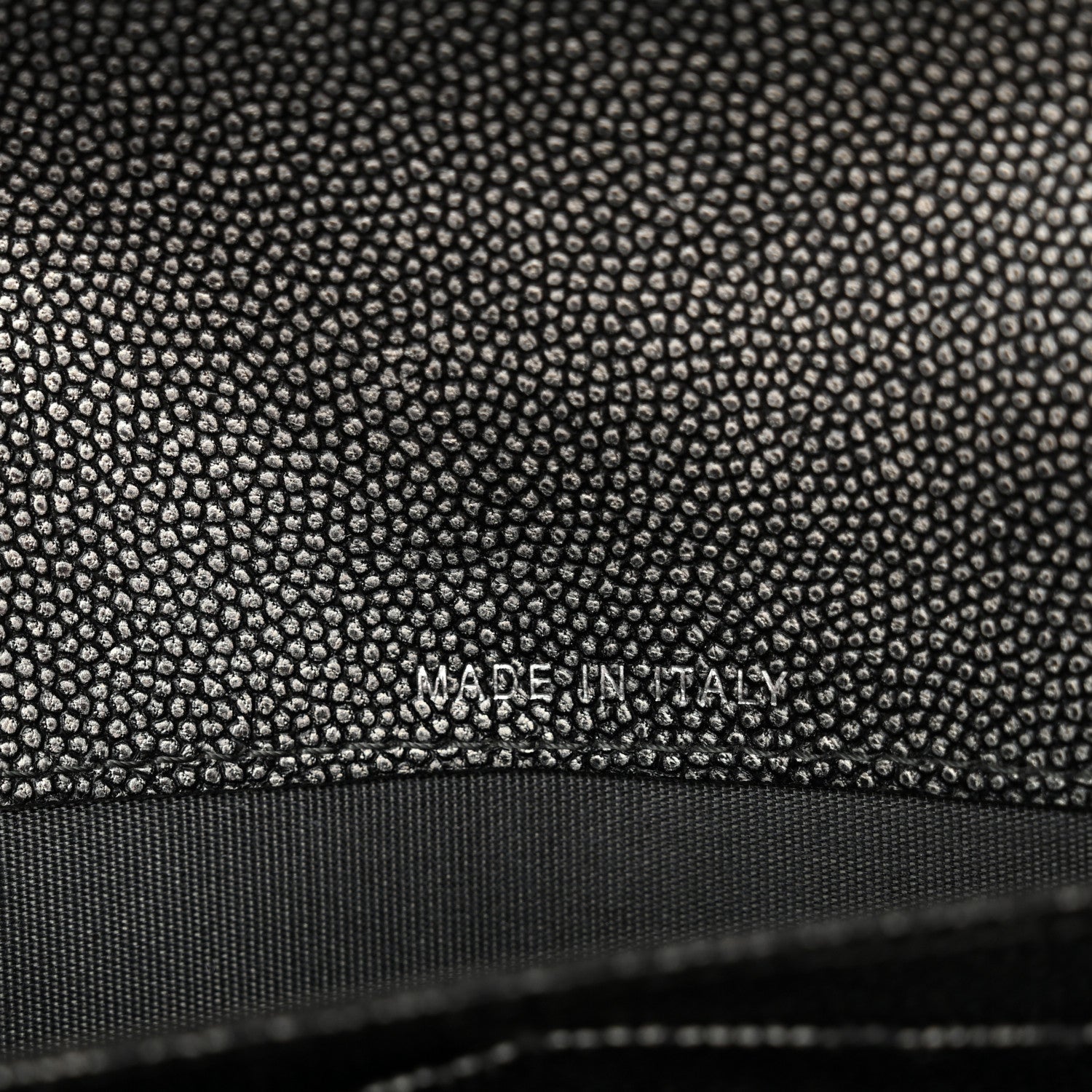 Chanel Metallic Caviar Quilted Large Golden Class Gusset Flap Wallet Dark Grey 7 of 16