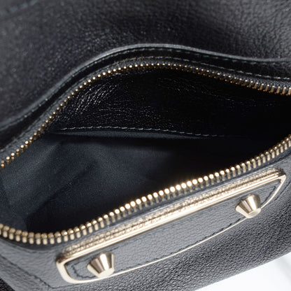 Balenciaga Chevre Gold Metallic Edge Hardware City Black 6 of 16