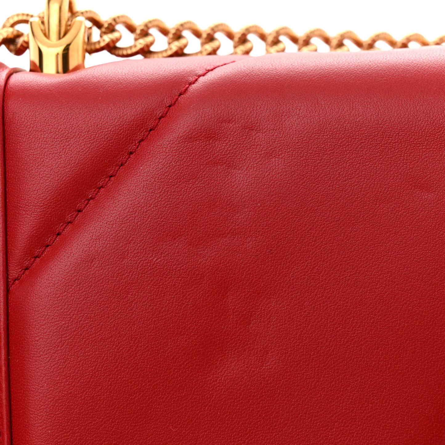 Calfskin Large Devotion Crossbody Bag Red